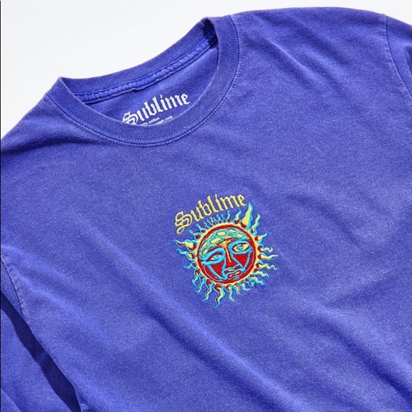 Sublime Long Sleeve Embroidered T Shirt - Picture 1 of 3